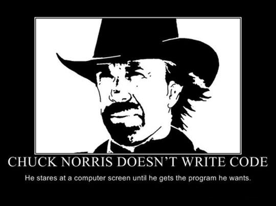 Chuck Norris On Coding